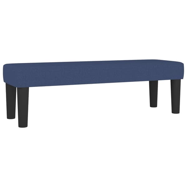vidaXL Ramsäng med madrass blå 140x190 cm tyg Blå