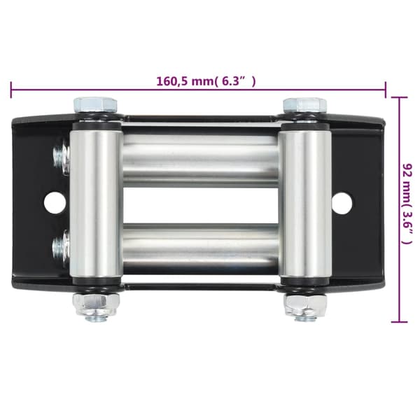 vidaXL 4-vägs Halkip stål 3500-4500 lbs