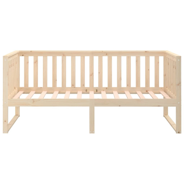 vidaXL Dagbädd 90x200 cm massiv furu Brun