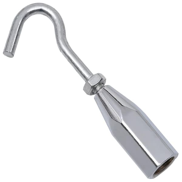 vidaXL Glidhammare med krok 63 cm kolstål