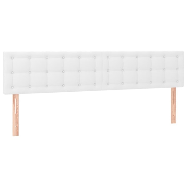 vidaXL Huvudgavlar 2 st vit 100 x 5 x 78/88 cm konstläder Vit