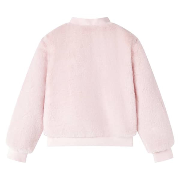 vidaXL Jacka för barn konstpäls rosa 92 Rosa
