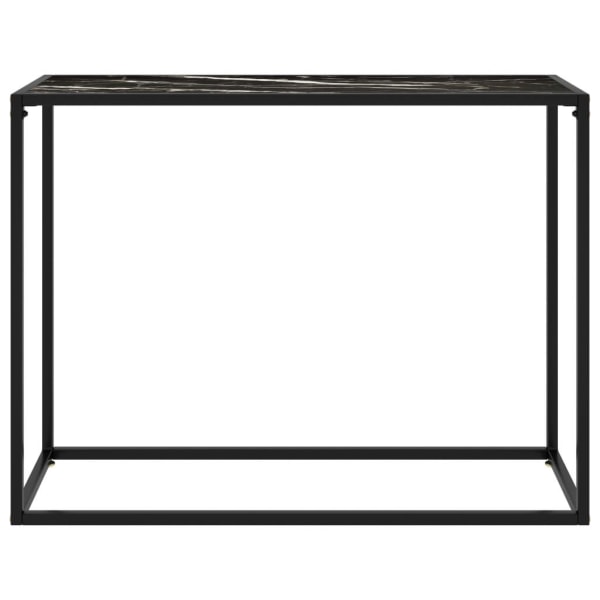 vidaXL Konsolbord svart 100x35x75 cm härdat glas Svart