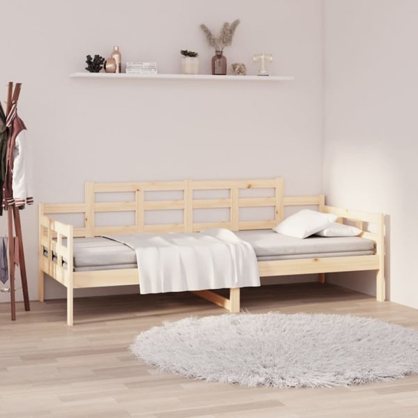 vidaXL Dagbädd 80x200 cm massiv furu Brun