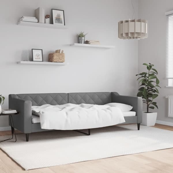 vidaXL Dagbädd mörkgrå 80x200 cm tyg Grå