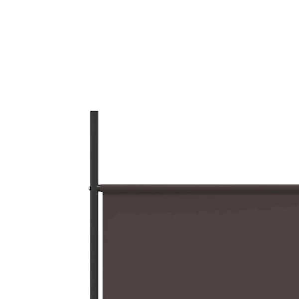 vidaXL Rumsavdelare 4 paneler brun 200x200 cm tyg Brun