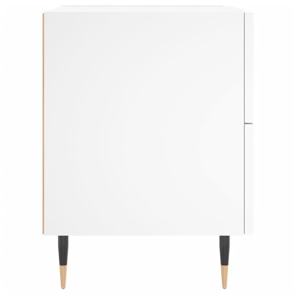 vidaXL Sängbord 2 st vit 40x35x47,5 cm konstruerat trä Vit