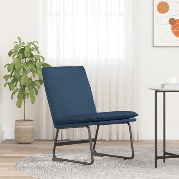 vidaXL Loungestol blå 52x75x76 cm tyg Blå