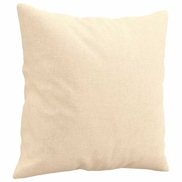 vidaXL Prydnadskuddar 2 st gräddvit 40x40 cm tyg Kräm