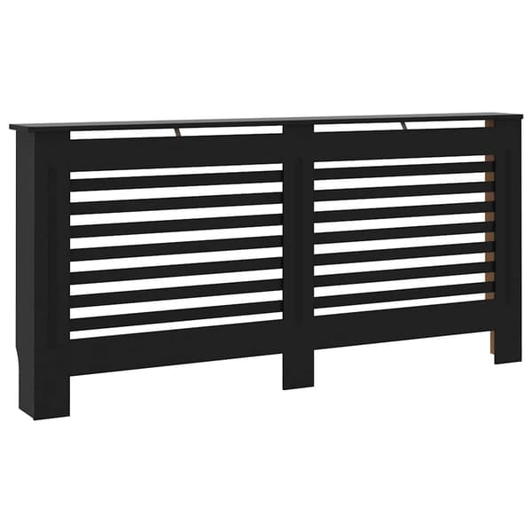 vidaXL Elementskydd svart 172x19x81,5 cm MDF Svart