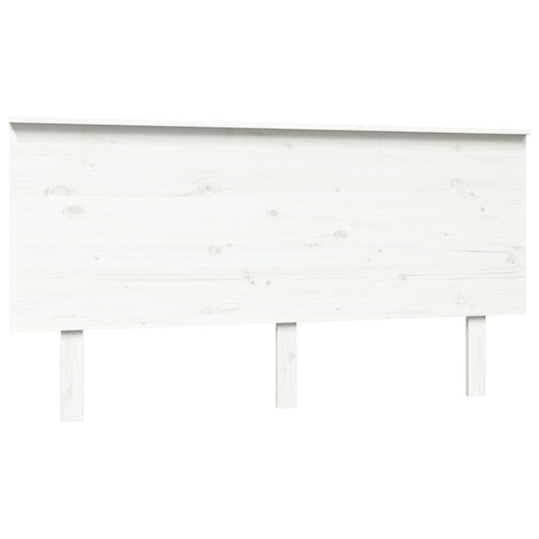 vidaXL Sänggavel vit 154x6x82,5 cm massiv furu Vit