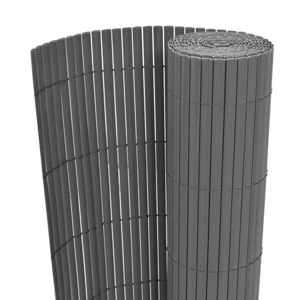 vidaXL Dubbelsidigt insynsskydd 90x500 cm grå grå