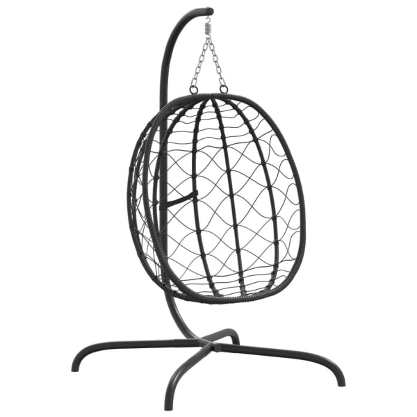 vidaXL Hängande stol med dyna taupe konstrotting & stål Taupe