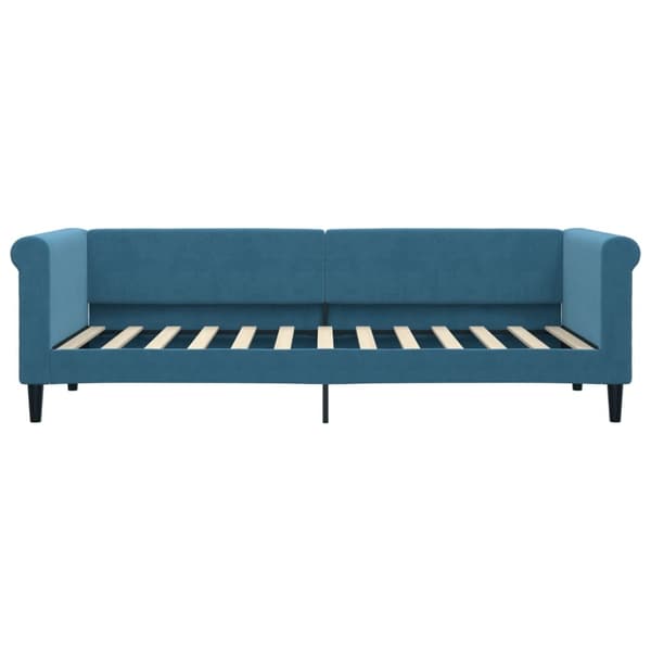 vidaXL Dagbädd utdragbar blå 80x200 cm sammet Blå
