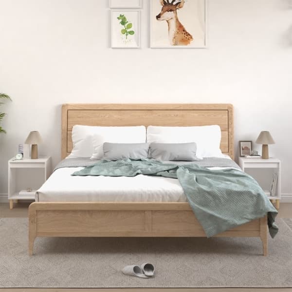 vidaXL Sängbord 2 st vit 40x35x50 cm Vit
