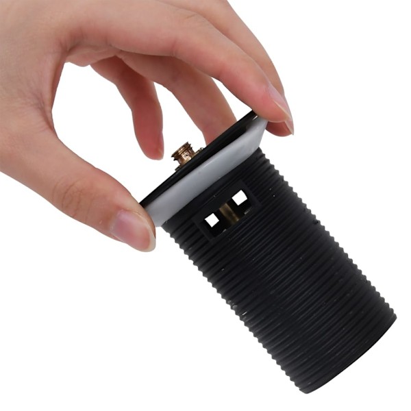 vidaXL Pop-up bottenventil med överflödesfunktion svart 6,4x6,4x9,1 cm Svart