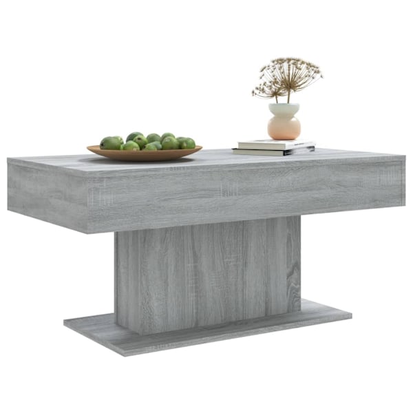 vidaXL Soffbord grå sonoma-ek 96x50x45 cm konstruerat trä Grå