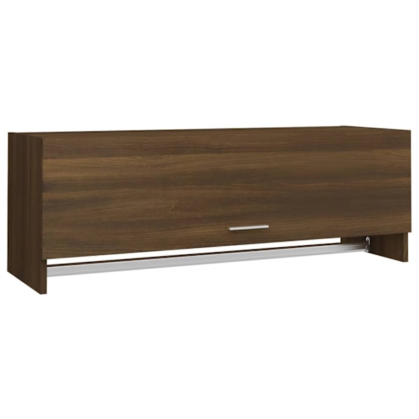 vidaXL Klädhängare brun ek 100x32,5x35 cm konstruerat trä Brun