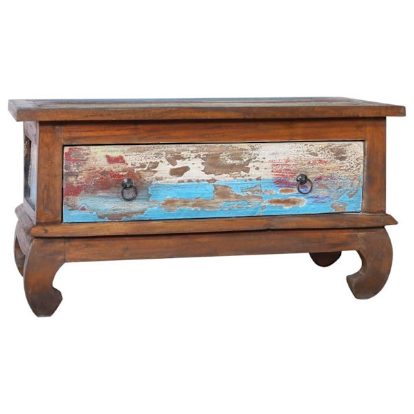 vidaXL Soffbord 80x50x40 cm återvunnen teak Brun