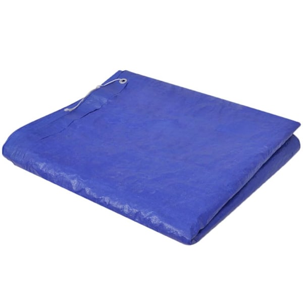 vidaXL Poolöverdrag rektangulär 400x207cm polyeten Blå