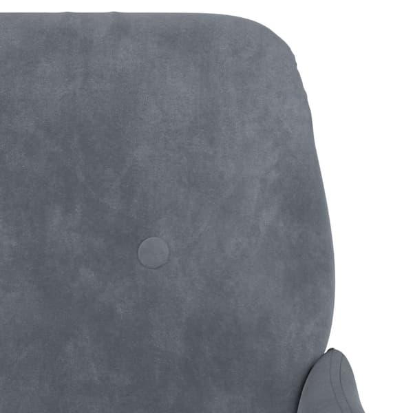 vidaXL Bänk mörkgrå 108x79x79 cm sammet Grå