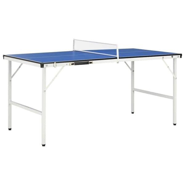 vidaXL 1,5 meter pingisbord med nät 152x76x66 cm blå Blå