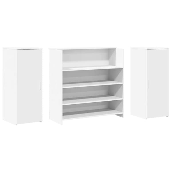 vidaXL Receptionsdisk vit 180x50x103,5 cm konstruerat trä Vit
