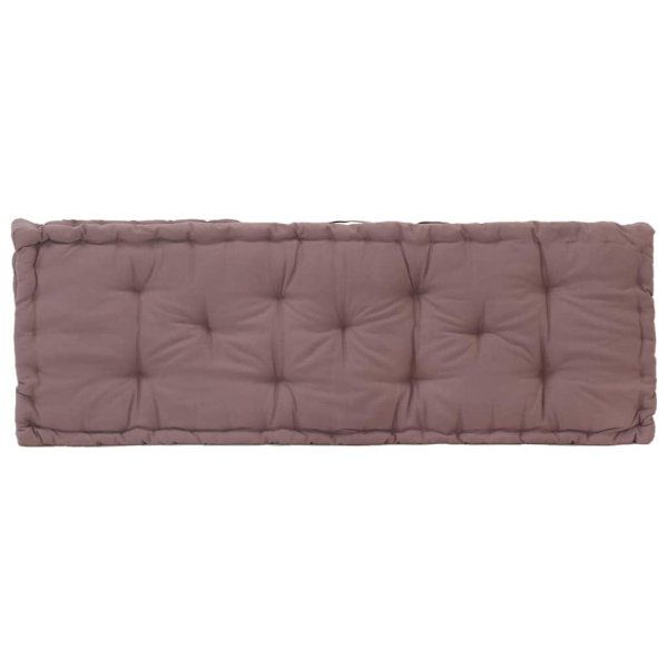 vidaXL Dyna till pallsoffa 2 st bomull taupe Taupe