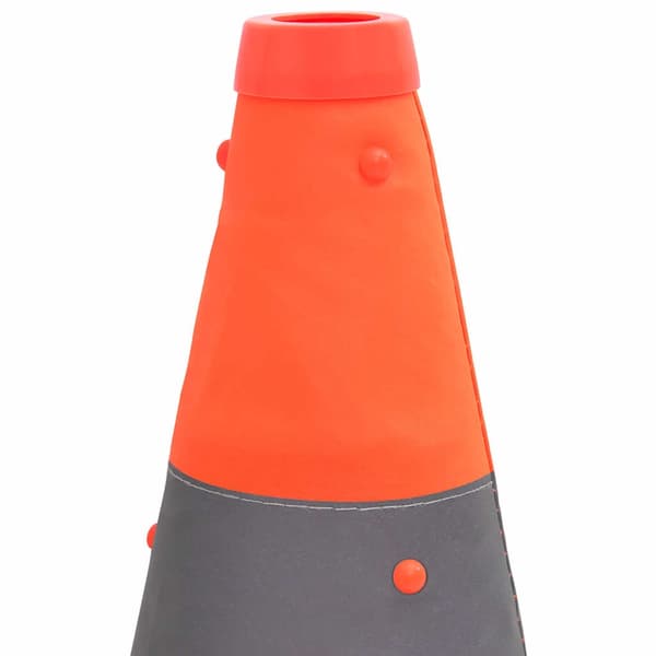 vidaXL Hopfällbar trafikkon 10 st 42 cm