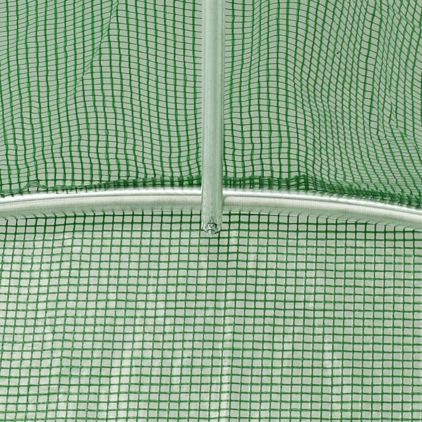 vidaXL Växthus med stålram grön 56 m² 14x4x2 m Grön