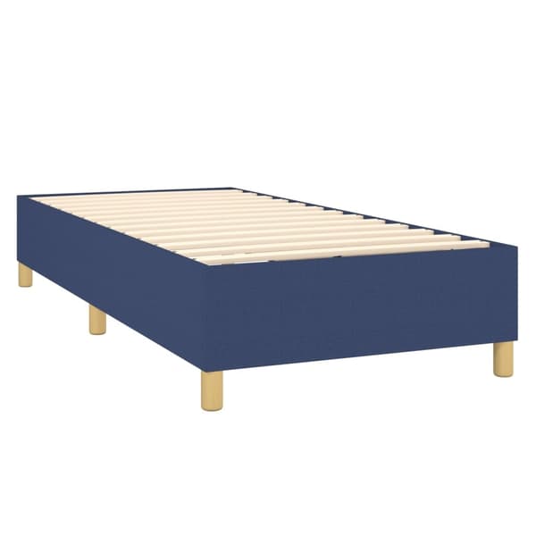 vidaXL Ramsäng med madrass blå 100x200 cm tyg Blå