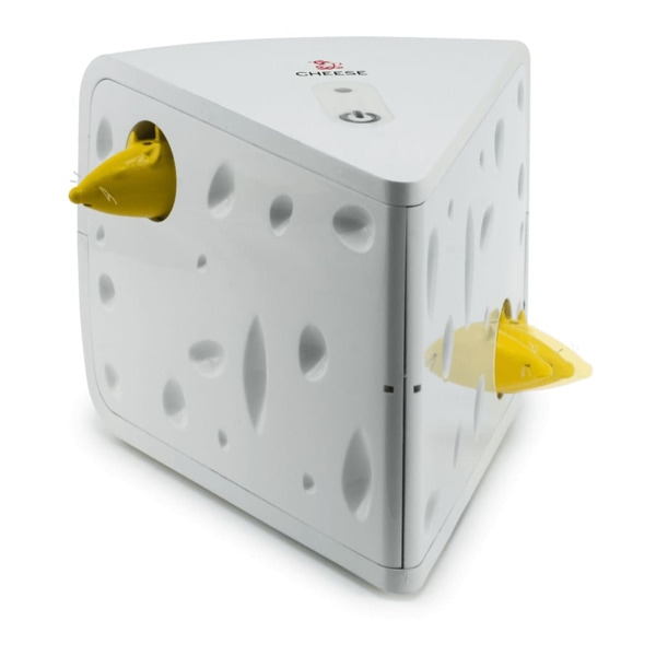 FroliCat Automatisk kattleksak Cheese Vit