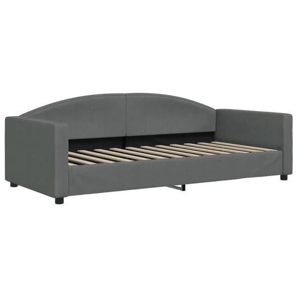 vidaXL Dagbädd mörkgrå 90x200 cm tyg Grå