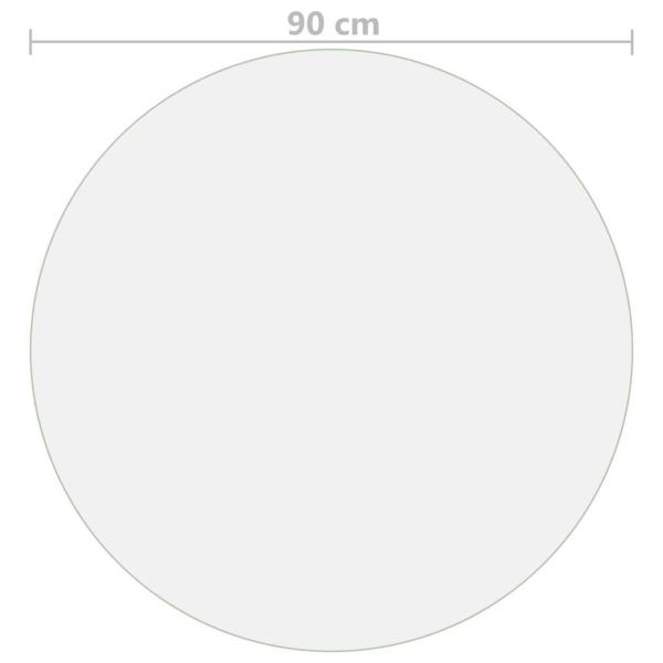 vidaXL Bordsskydd genomskinligt Ø 90 cm 2 mm PVC Transparent