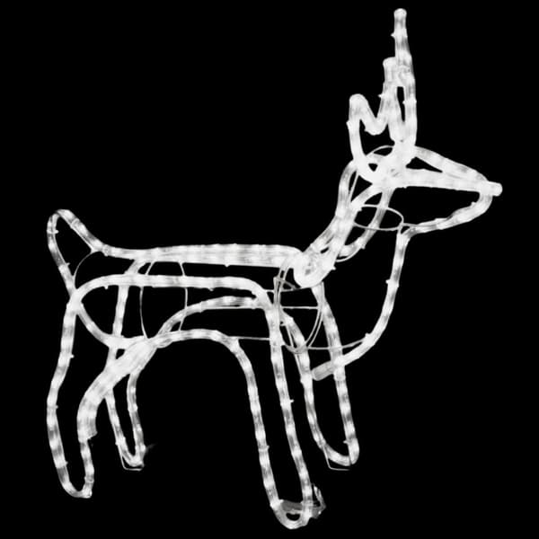 vidaXL Renfigur 3 st ljusslinga varmvit 60x30x60 cm