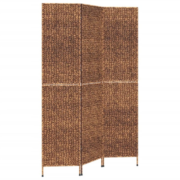 vidaXL Rumsavdelare 3 paneler brun 122x180 cm vattenhyacint Brun