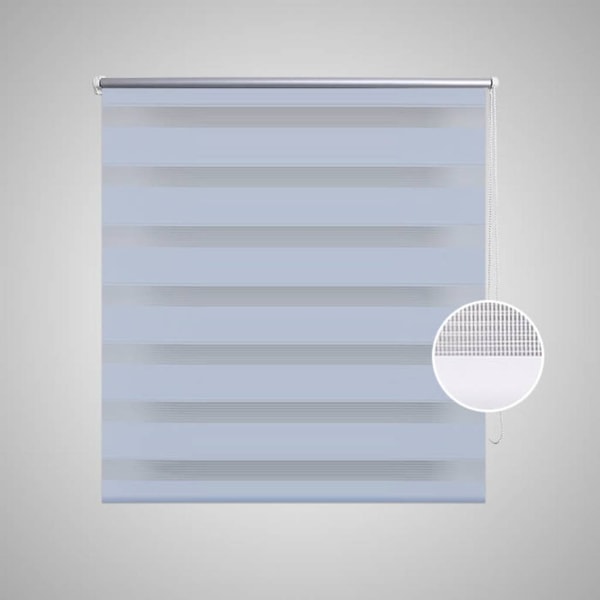 vidaXL Rullgardin randig vit 80 x 150 cm transparent Vit