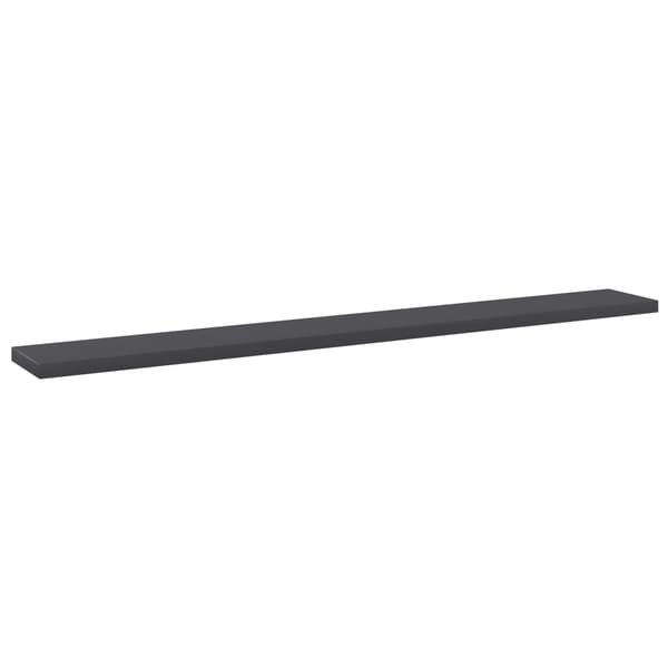 vidaXL Hyllplan 8 st grå 80x10x1,5 cm konstruerat trä grå
