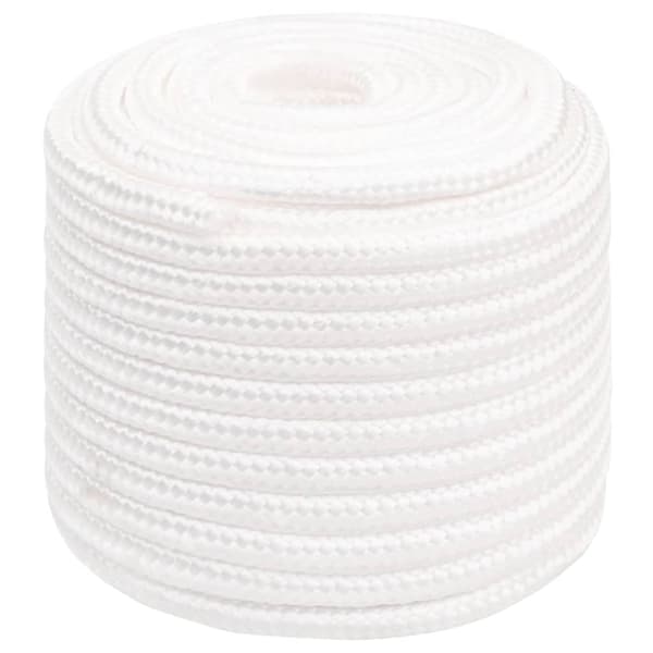 vidaXL Båtlina helvit 18 mm 25 m polypropylen