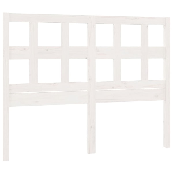 vidaXL Sänggavel vit 205,5x4x100 cm massiv furu Vit
