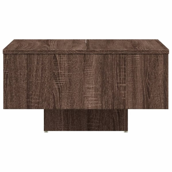 vidaXL Soffbord brun ek 60x60x31,5 cm konstruerat trä Brun