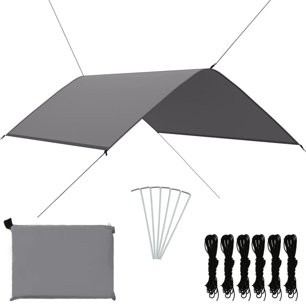 vidaXL Tarp 3x2 m grå grå