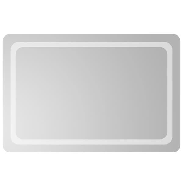 vidaXL Badrumsspegel LED 60x90 cm Transparent