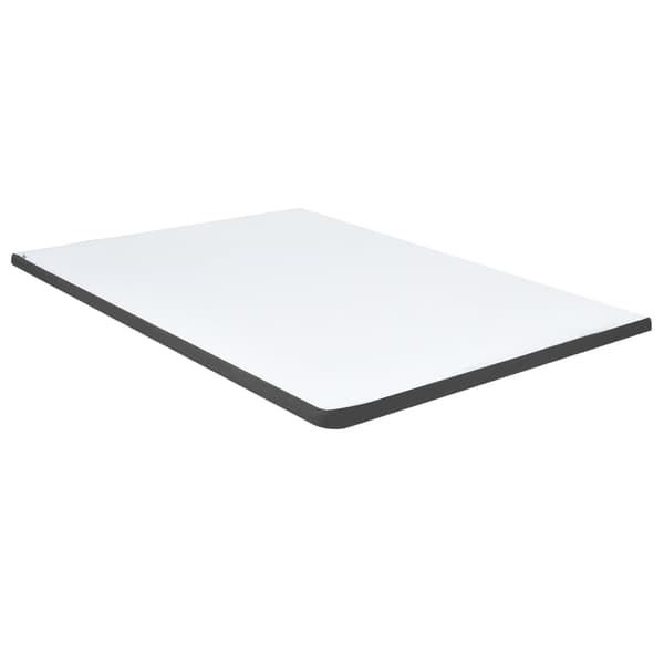 vidaXL Resårsäng mörkgrå tyg 180x200 cm grå