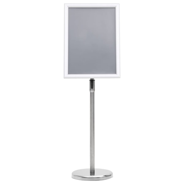 vidaXL Skyltställ A3 silver aluminiumlegering Silver