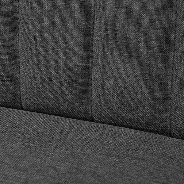 vidaXL Soffa 117x55,5x77 cm tyg mörkgrå grå