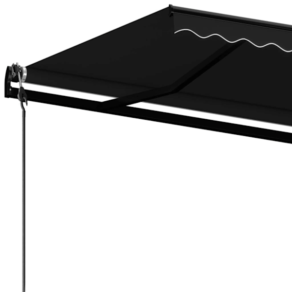 vidaXL Markis automatiskt infällbar 450x350 cm antracit Antracit