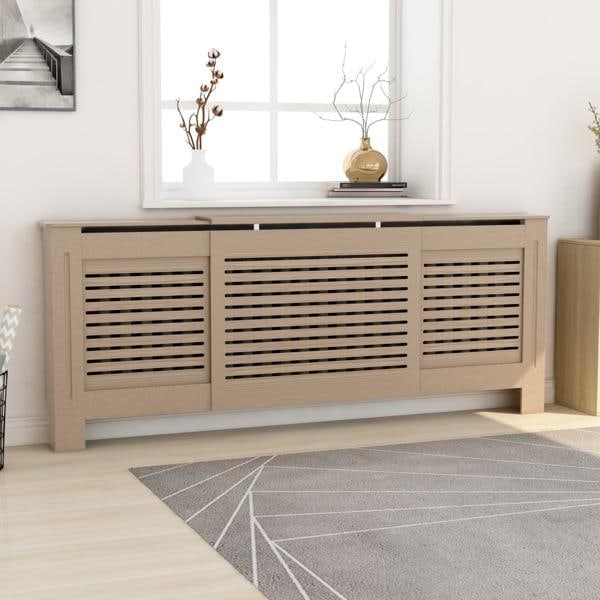vidaXL Elementskydd MDF 205 cm Brun