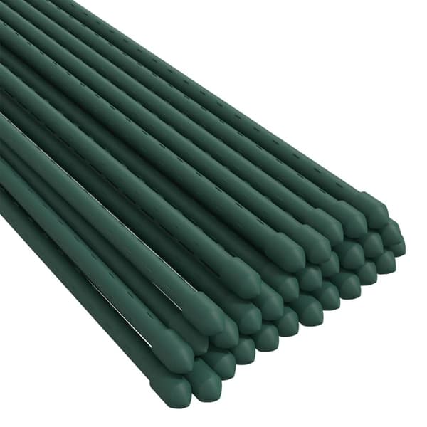 vidaXL Växtstöd 30 st grön 60 cm stål