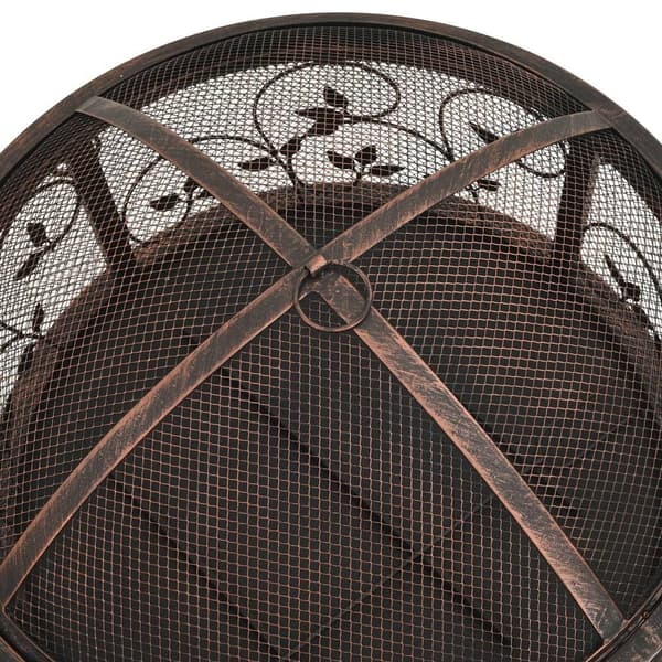vidaXL Rustik eldstad med eldgaffel 67,5 cm XXL stål Svart